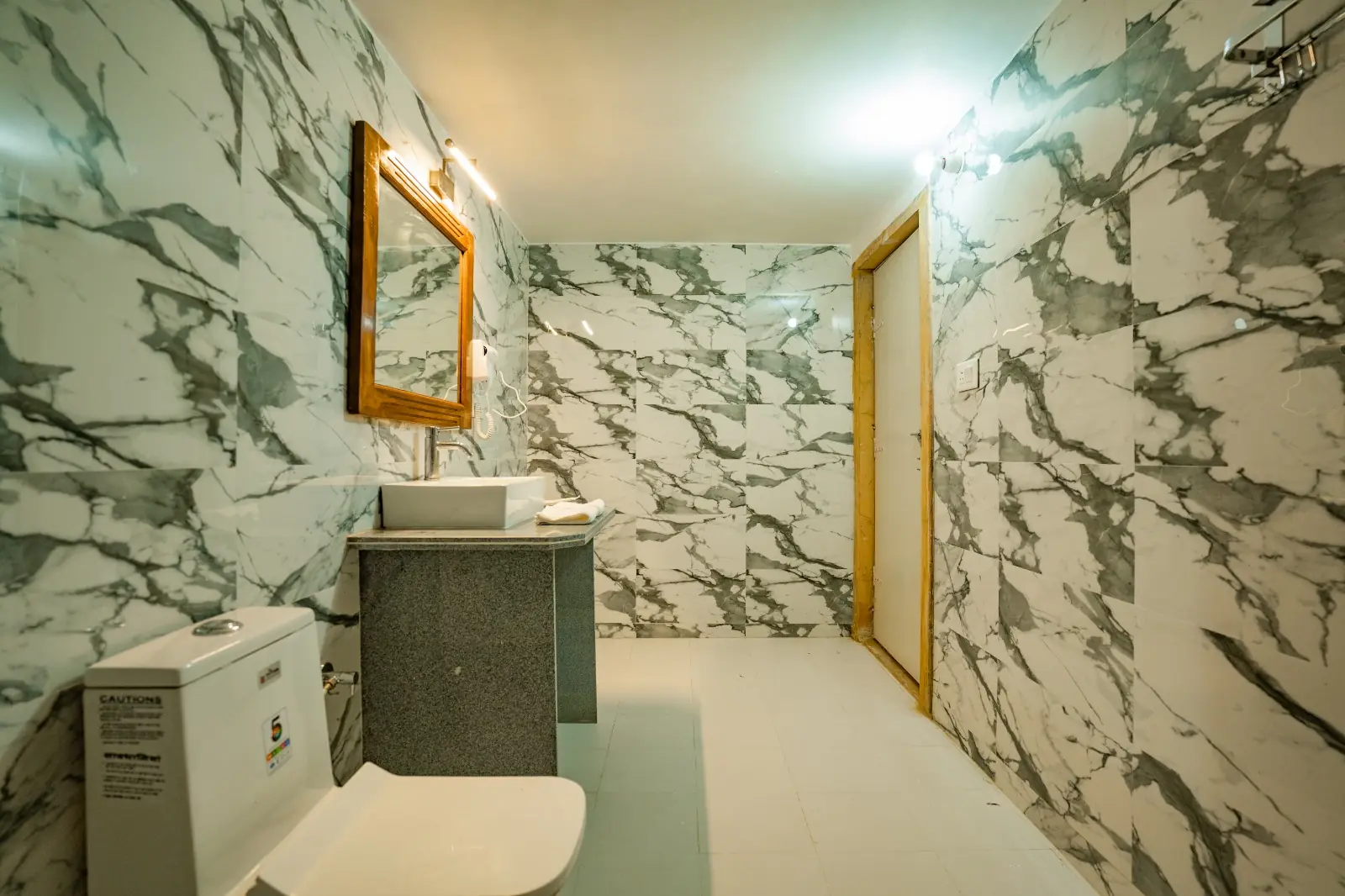 Heritage AC Room marble bathroom